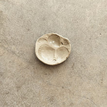 Load image into Gallery viewer, Single shell ceramic dish on a textured beige surface
