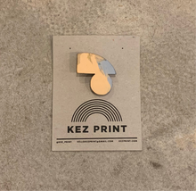 Load image into Gallery viewer, Kez Prints - Screen Printed Ply Wood Aly Brooch
