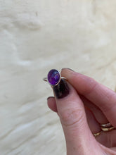 Load image into Gallery viewer, Smith &amp; Strange - Cabochon Oval Amethyst Silver Ring
