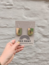 Load image into Gallery viewer, Kez Print - Sara Screen Printed Laser Cut Earrings
