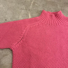 Load image into Gallery viewer, Elwin- Moss Stitch Funnel Neck Sweater In Pink
