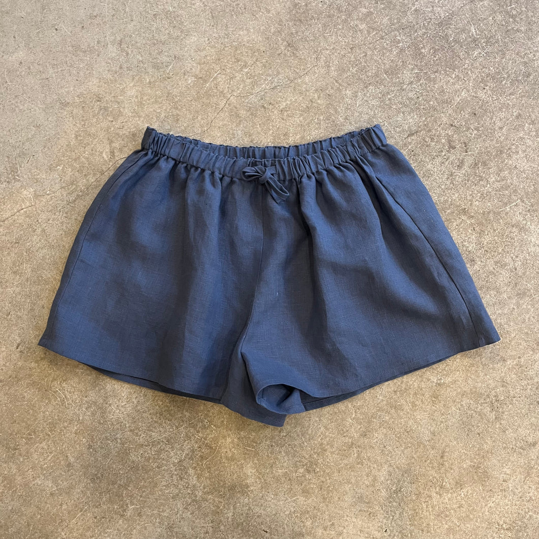 Crop Clothing - Marine Blue Drawstring Shorts