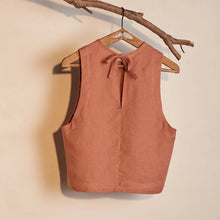 Load image into Gallery viewer, Kaely Russell Studio - Tie Vest In Rose
