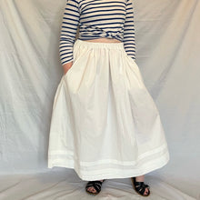 Load image into Gallery viewer, Love &amp; Squalor - Quinn Skirt In White Cotton

