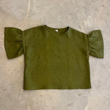 Load image into Gallery viewer, Clement House - May Top In Green Linen
