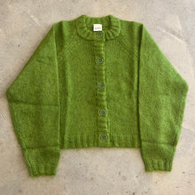 Load image into Gallery viewer, Yoke Studio - Brushed Mohair Cara Cardigan In Green
