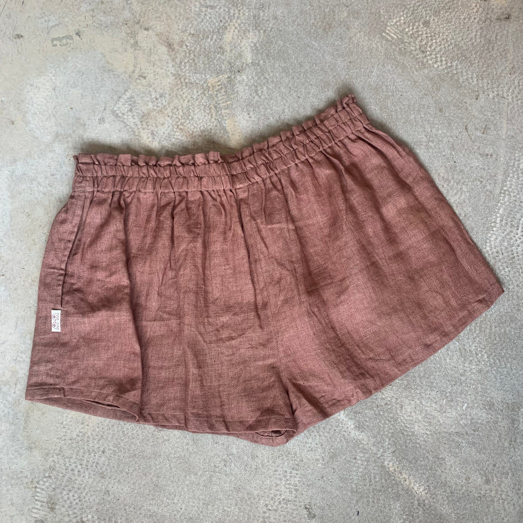 Baana Naturals - Shorts In Sandstone Linen