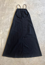 Load image into Gallery viewer, Atwin The Label - The Solstice Dress In Black Ramie Linen
