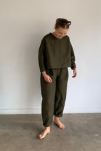 Load image into Gallery viewer, Love &amp; Squalor - Khaki Linen Tamara Trousers
