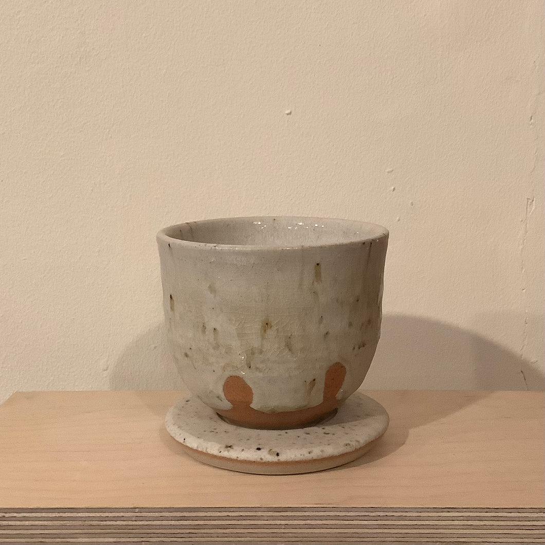 Lily Pearmain - Ash Glaze Cup and Saucer