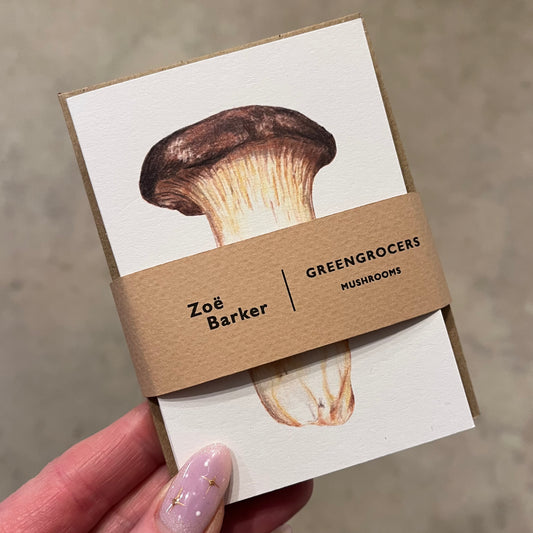 Zoë Barker - Greengrocers Mushroom Greetings Card Pack