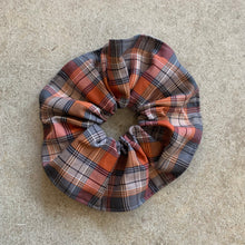 Load image into Gallery viewer, Seen Studio - The Heather Dress And Scrunchie - Orange And Grey Tartan
