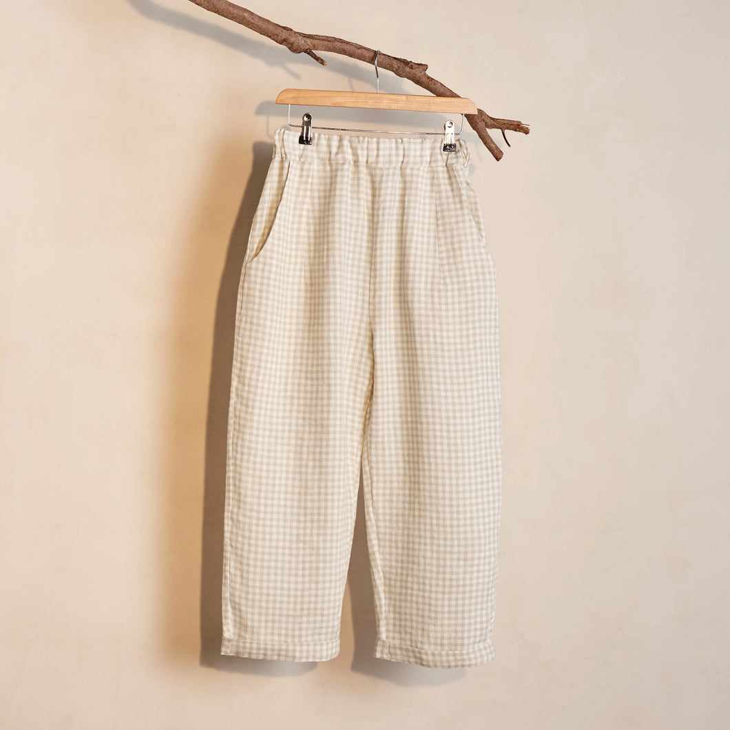 Kaely Russell Studio - Elba Trousers In Natural Gingham