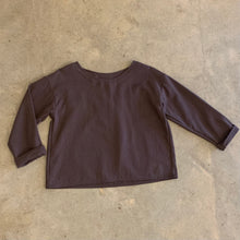 Load image into Gallery viewer, Seen Studio - The Aurora Long Sleeve Top In Charcoal In Linen Cotton Mix
