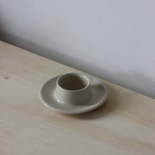 Load image into Gallery viewer, Eleanor Torbati Ceramics - Wide Candle And Tea Light Holder Clear White Glaze
