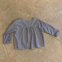 Load image into Gallery viewer, Seen Studio - The Aurora Long Sleeve Top In Mini Cobalt Check
