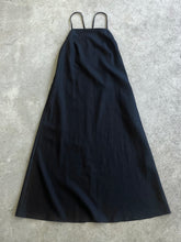 Load image into Gallery viewer, Atwin The Label - The Solstice Dress In Black Ramie Linen
