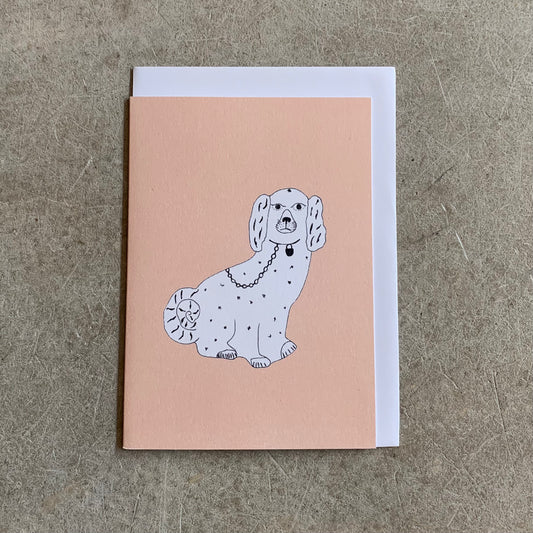 I Like Pens - Staffordshire Dog Greetings Card
