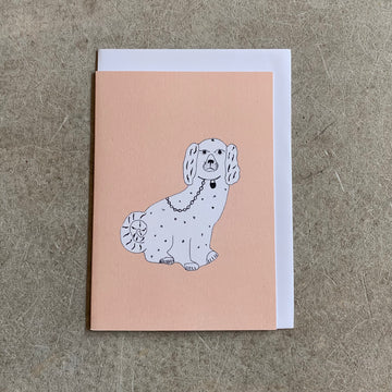 I Like Pens - Staffordshire Dog Greetings Card