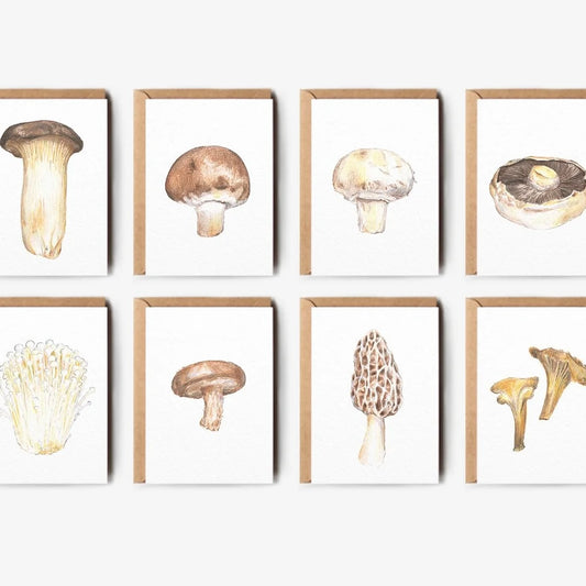 Zoë Barker - Greengrocers Mushroom Greetings Card Pack