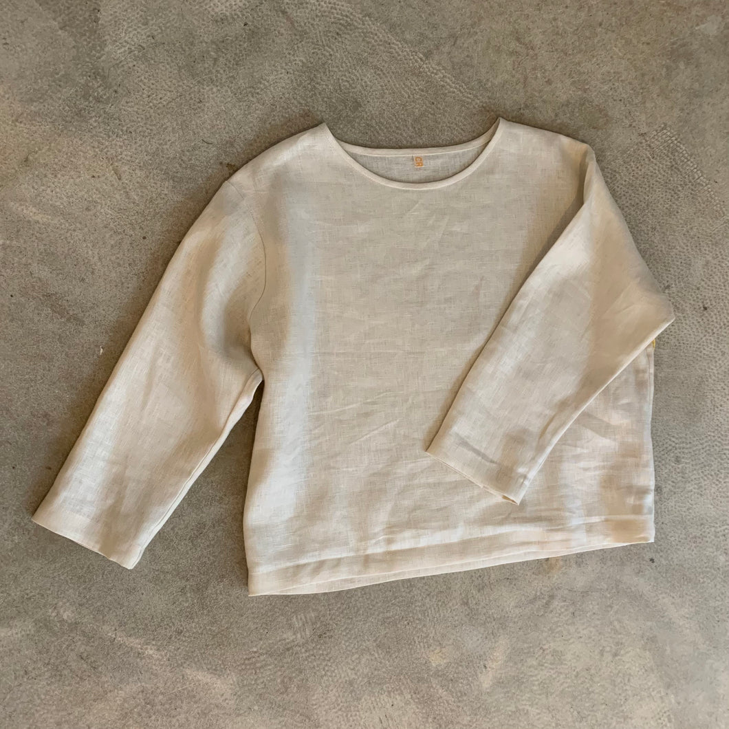 Crop Clothing - Plain and Simple Top In Pearl
