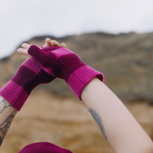 Lily Em Knitwear - Sailor Fingerless Mittens