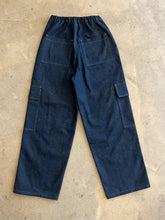 Load image into Gallery viewer, Atwin The Label - The Cargo Trouser In Indigo Denim
