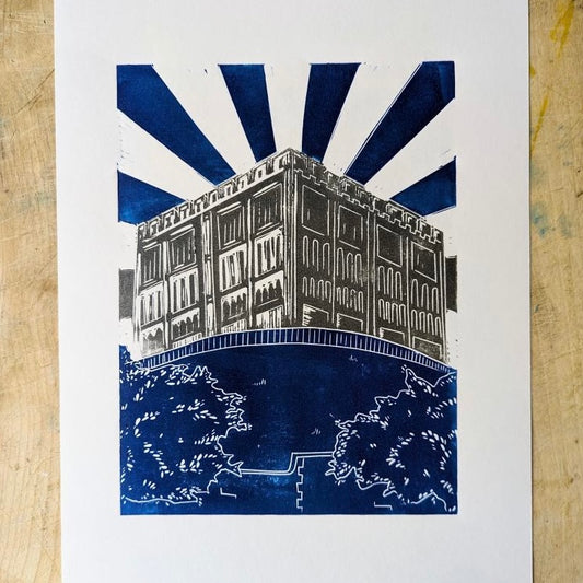 Bosanko Prints - Norwich Castle Lino Print