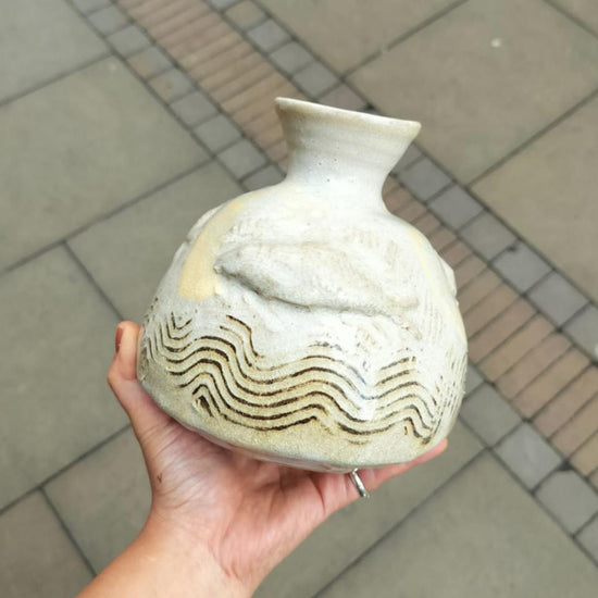 ceramic urn vase