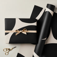 Load image into Gallery viewer, Ink &amp; Bloom Abstract And Cream Floral Gift Wrap
