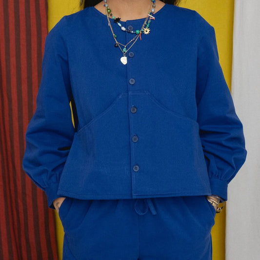 Tapuh Clothing - Paloma Smock In Cornflower