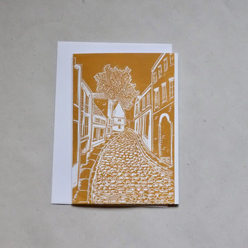 Bosanko Prints - Lino Print Norwich Elm Hill Card