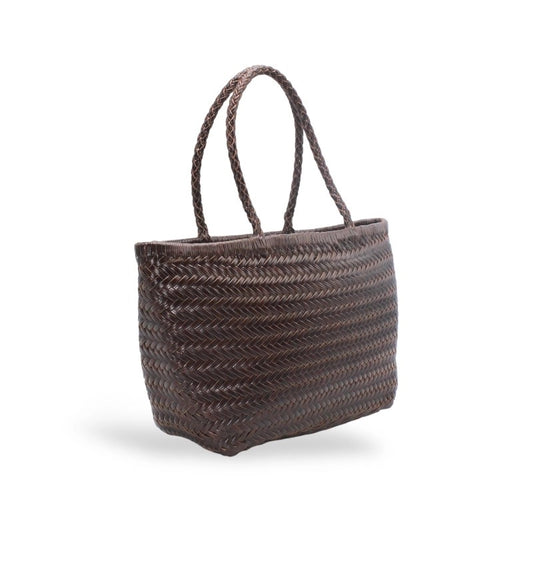 The Lou Leather Bag In Chocolate