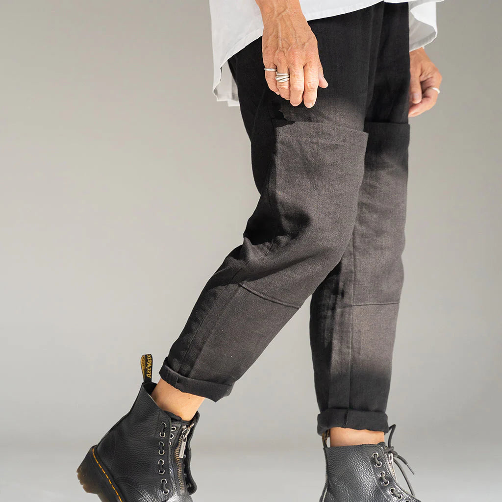 LAW Studios - Baillie Trousers In Black Linen