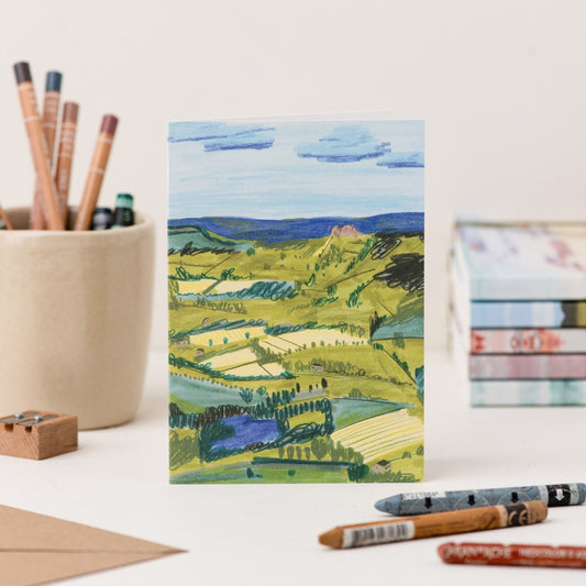 Joy Jen Studio - Patchwork Fields Greetings Card