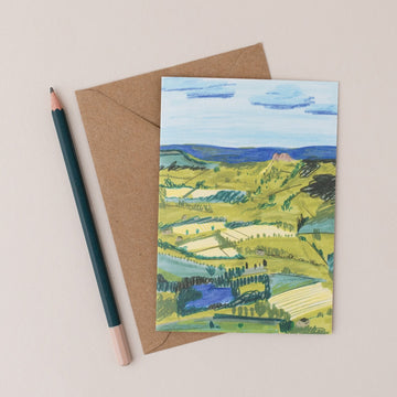 Joy Jen Studio - Patchwork Fields Greetings Card