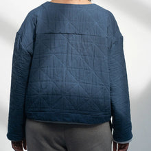 Load image into Gallery viewer, LAW Studios -  The Elly Padded Cardigan In Blue
