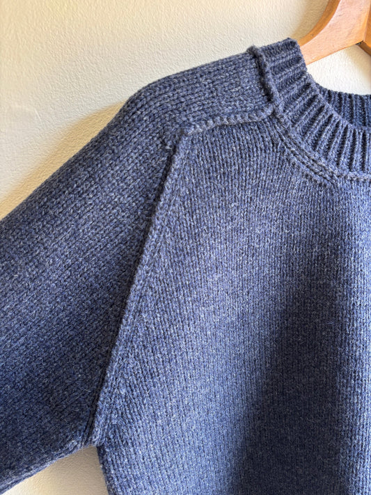 Yetton - Saddle Shoulder Jumper In Navy Heather