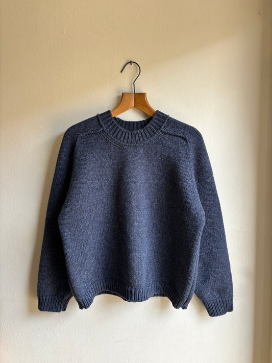 Yetton - Saddle Shoulder Jumper In Navy Heather