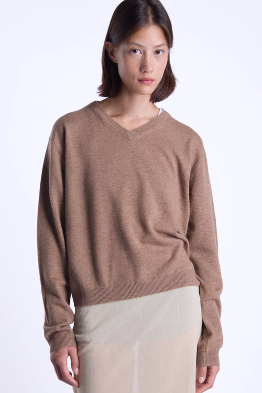 The Gather - Maggie Cashmere And Wool V-Neck Jumper