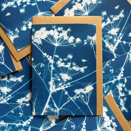 Danielle East - Fennel Cyanotype Greetings Card