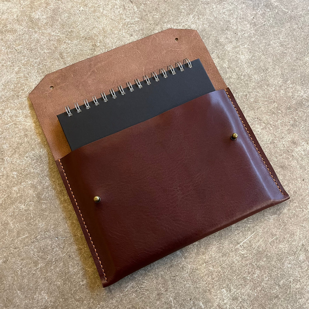 Juniper Calluna - Leather Notepad Case/Travel Wallet