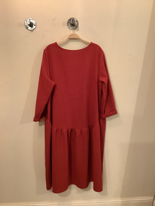 Seen Studio - The Winter Slouch Dress In Cranberry