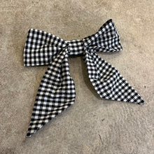 Load image into Gallery viewer, Love &amp; Squalor - Gingham Large Hair Bow

