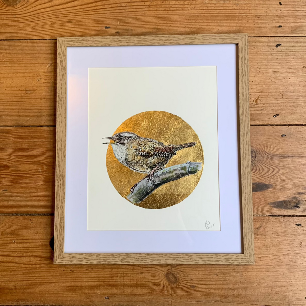 Aimee Gallagher - Wren Gilded Glicee Print