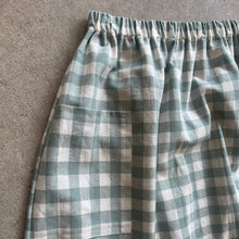 Load image into Gallery viewer, Seen Studio - Skirt With Pockets In Seafoam Check
