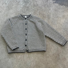 Load image into Gallery viewer, Yetton - Cardigan In Brown and Beige Stripe
