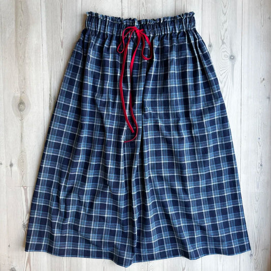 O'Moon - Picnic Skirt In Indigo Blues Organic Cotton