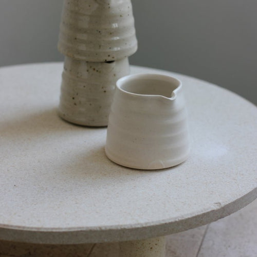 Eleanor Torbati Ceramics Matte White Milk Jug | Atwin Store UK