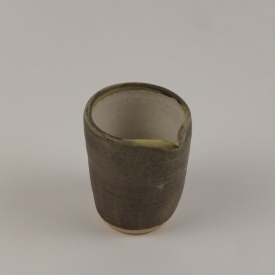 small milk jug and a white background